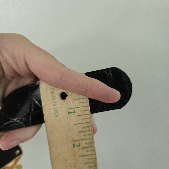 Vintage Elite Fresno California Black Gold Belt Large - Picture 10 of 10